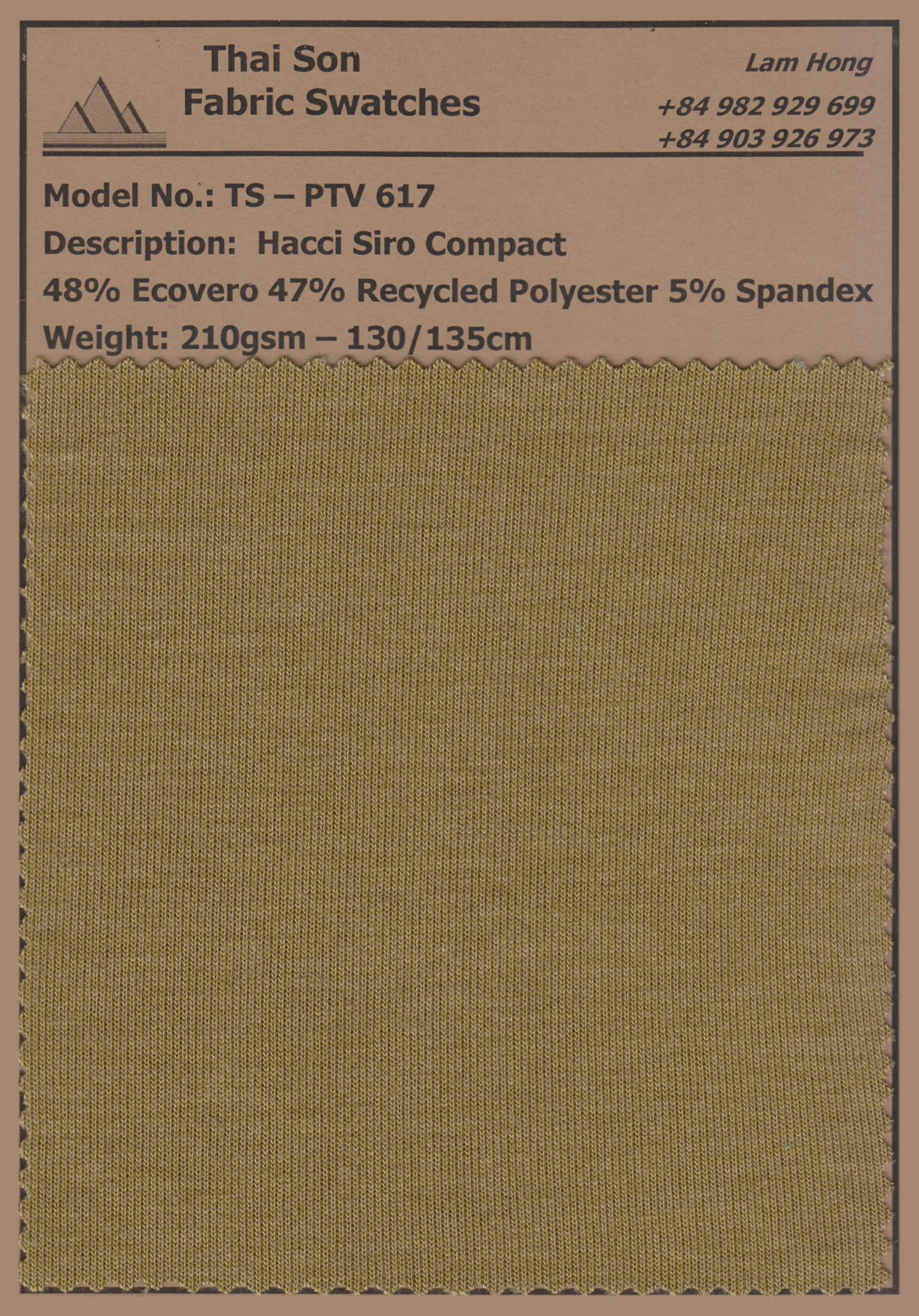 Hacci knit fabric swatch made by a Vietnam fabric manufacturer