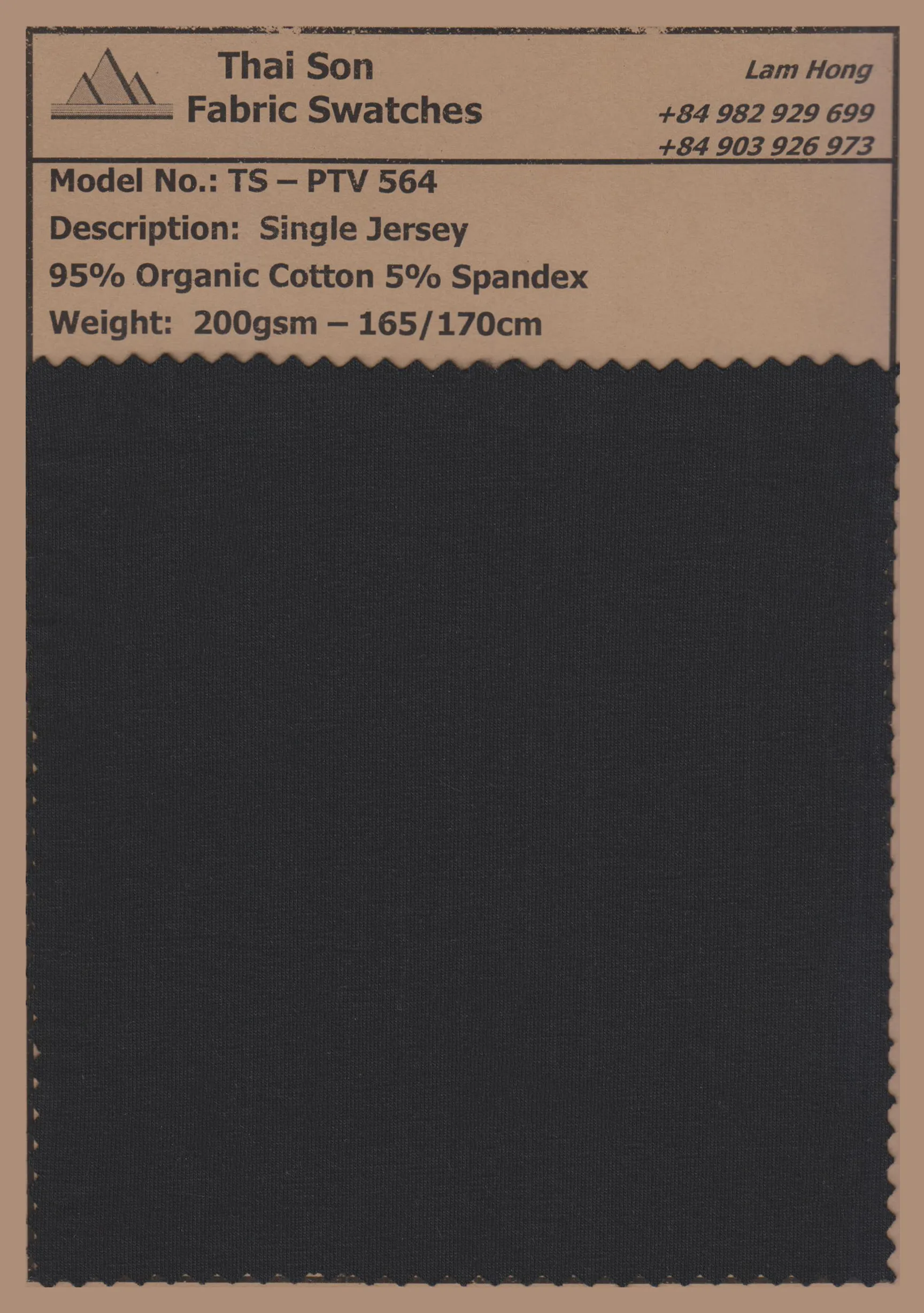 Organic cotton fabric from Vietnam manufacturer