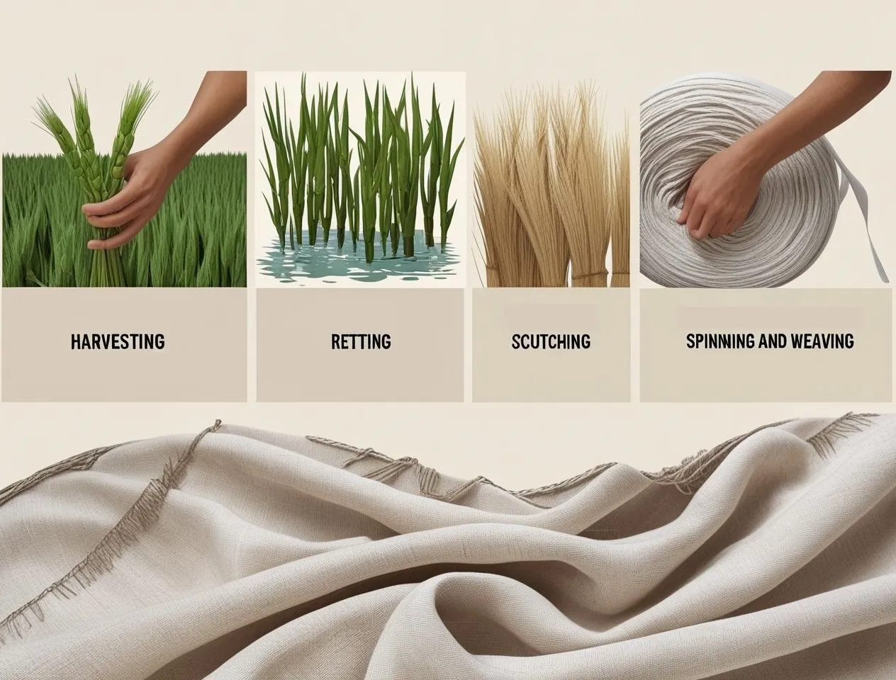 How linen fabric is made