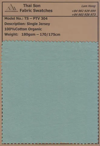Mẫu vải cotton hữu cơ sản xuất tại Việt Nam