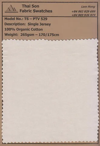 Mẫu vải cotton hữu cơ sản xuất tại Việt Nam
