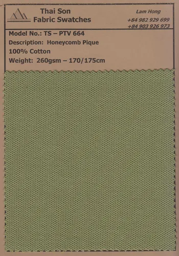 (4) 664 Bộ sưu tập vải thun Piqué sản xuất tại Việt Nam từ Cotton hữu cơ, Supima Cotton, Modal, và Polyester của Thai Son S.P.