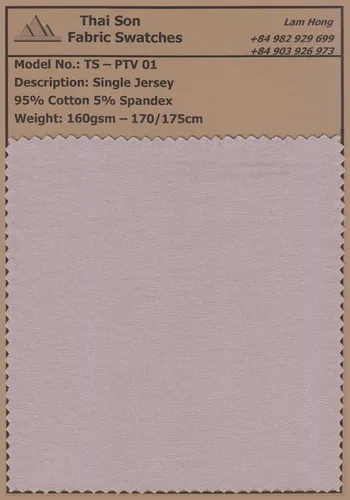 A swatch of Cotton fabric made in Vietnam