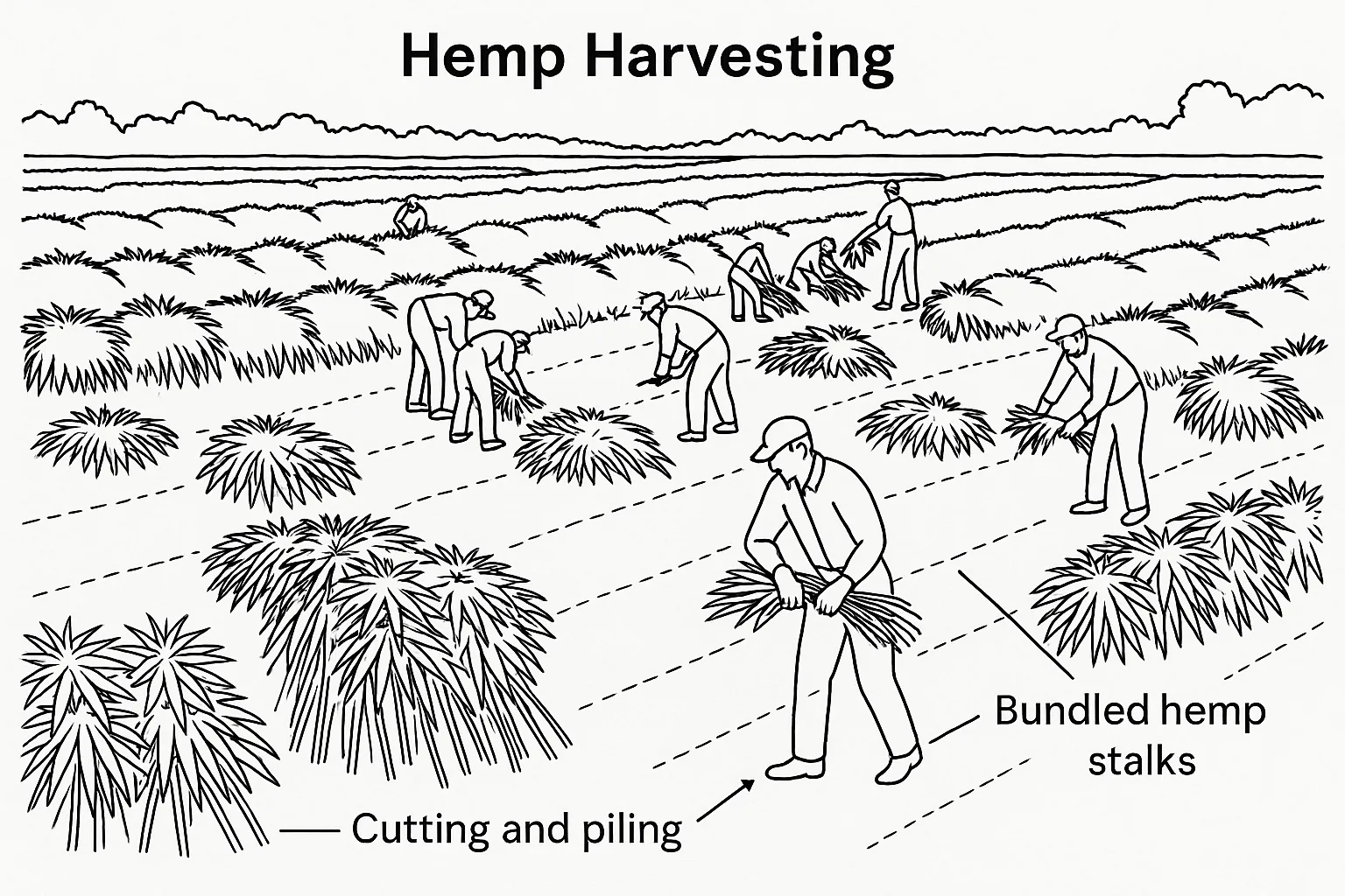 Hemp is increasingly grown around the world to produce sustainable fabrics.