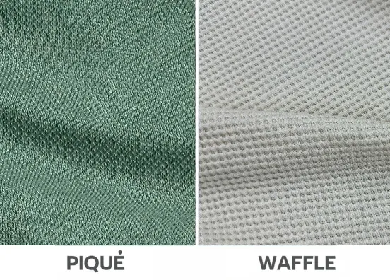 Vietnam Piqué fabric and Waffle fabric are go-to materials for versatile clothing designs